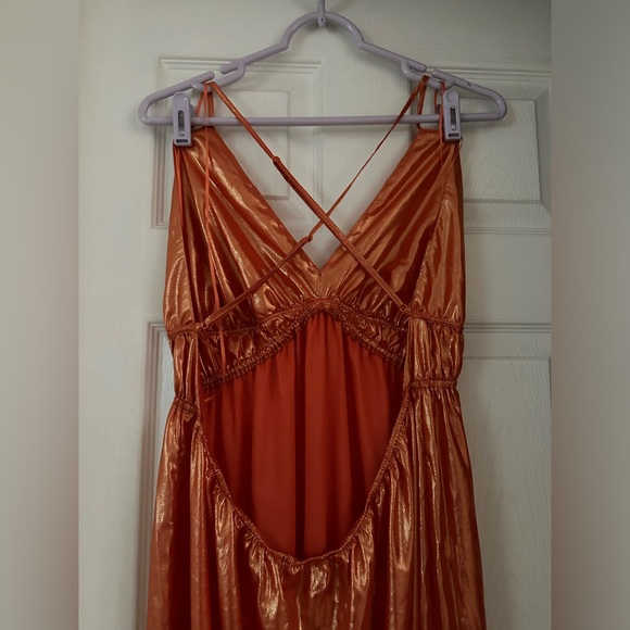 Anthropologie Orange Maxi Dress - Picture 9 of 10